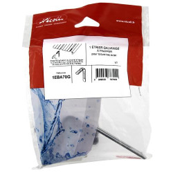 1 étrier galvanisé à frapper t bac acier s/sachet