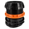 EasyClip Plus Ø160 avec rotule pour tubes annelés Ø500 ou tubes lisses Ø500/630