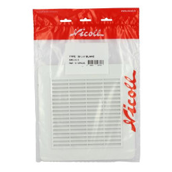 Gril.appliq.blanc.150 carrée moustiq..sch