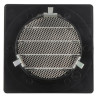 Grille d'aération pour façade, carrée 124 x 124, à clipser, anthracite