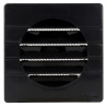 Grille d'aération pour façade, carrée 124 x 124, à clipser, anthracite