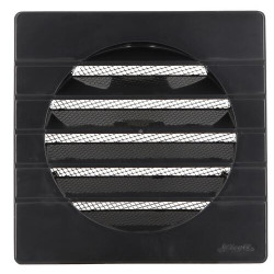 Grille d'aération pour façade, carrée 149 x 149, à clipser, anthracite