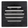 Grille d'aération pour façade, carrée 149 x 149, à clipser, anthracite