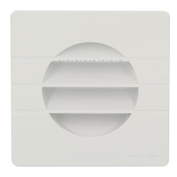 Grille d'aération pour façade, carrée 109 x 109, à clipser, blanche