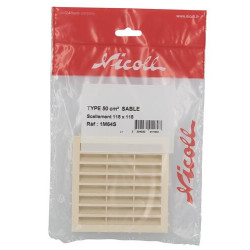 Grille mac combinaison carrée m sable