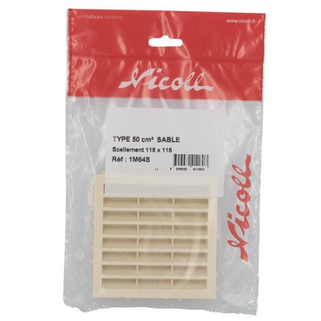 Grille mac combinaison carrée m sable