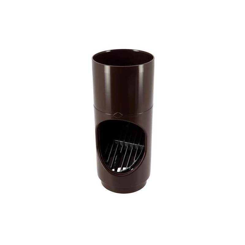 Piège à feuilles TECHTAN® pour tube de descente de gouttière Ø 80 mm, marron