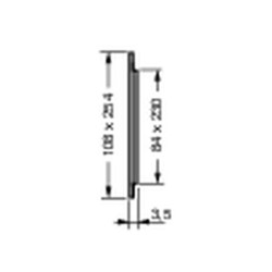 Grille men.reglem.rect.extra pl-100 - réf. PB101