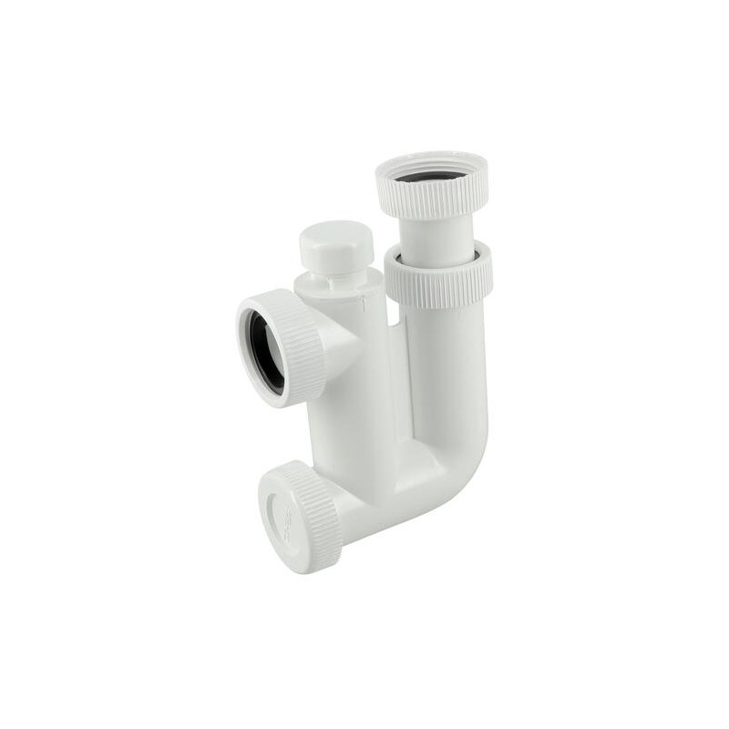 Siph.lavabo réglable a.vide Ø32 PVC-c blanc