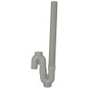 Siphon de machine à laver, en PVC-C gris, à sortie verticale orientable, Ø 40