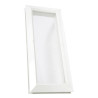 Hublot de porte rectangulaire, dimensions hors tout 380 x 165, vitrage incolore