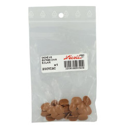 Sachet de 20 caches vis bois clair