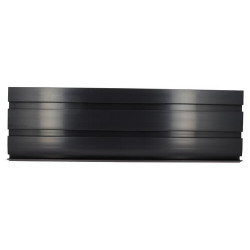 Bandeau alveolaire hauteur 21cm en 4m anthracite