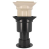 Avaloir de balcon, Ø 80, en PVC, sable, sans natte d'étanchéité