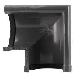 Angle extérieur à joint TECHTAN®, 90°, gouttière demi-ronde LG16, anthracite