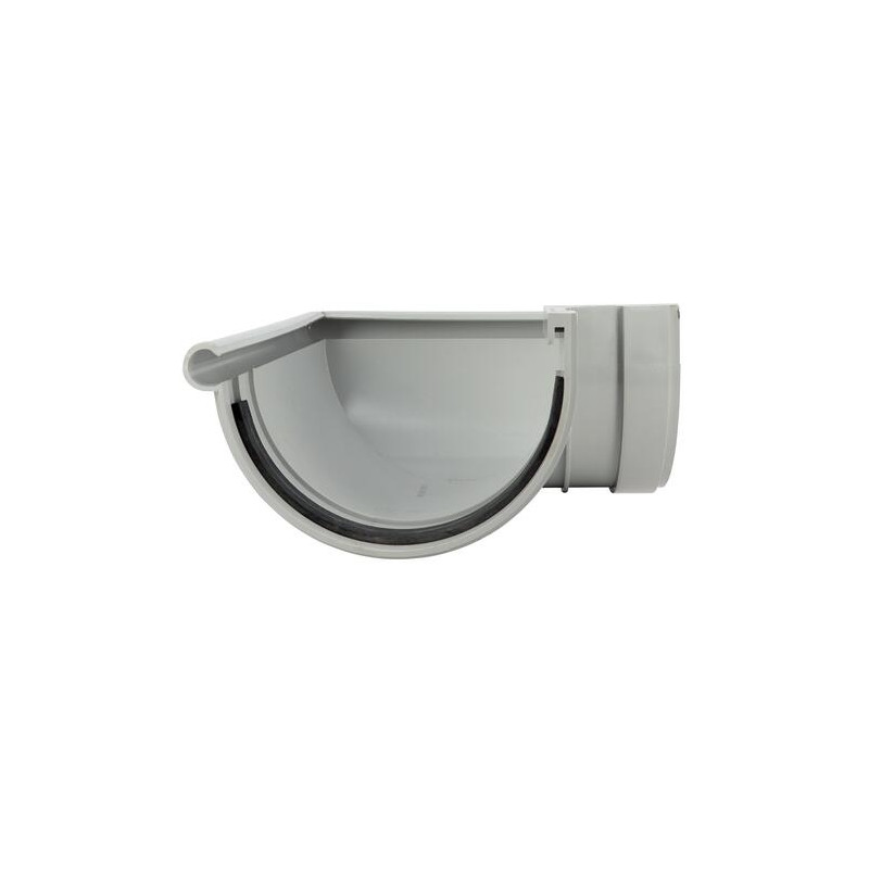 en TECHTAN®, pour gouttière demi-ronde LG33, gris