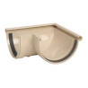 Angle extérieur à joint TECHTAN®, 90°, pour gouttière demi-ronde LG33, sable
