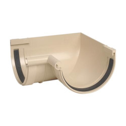 Angle intérieur à joint TECHTAN®, 90° pour gouttière demi-ronde LG33, sable