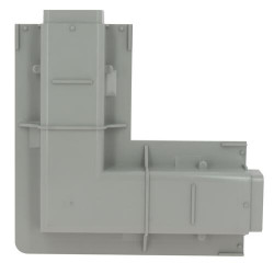Angle de caniveau bas l=100mm avec grille inox laser