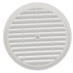 Grille men.reglem.ronde 100 avec moustiquaire