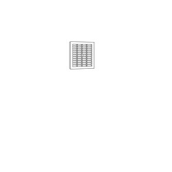 Grille men.reglem.carrée 150 avec moustiquaire