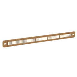 Grille plate mortaise 250x12 max.bois clair