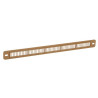Grille plate mortaise 250x12 max.bois clair