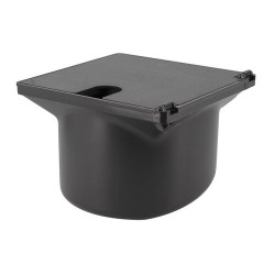 Bouche d'arrosage anthracite carré a robinet 1/4 tour 45°