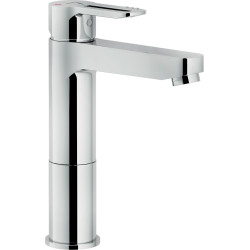 Mitigeur lavabo C3 rehaussé avec vidage NEW ROAD chromé
