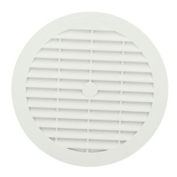 Grille men.ronde tuyau fibre 125