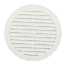 Grille men.ronde tuyau fibre 125