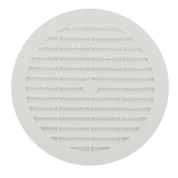 Grille men.ronde tuyau fibre 125 mous