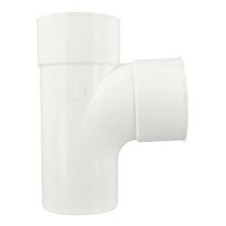 Culotte simple mâle-femelle 87°30 Ø100 blanc