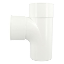 Culotte simple mâle-femelle 87°30 Ø100 blanc