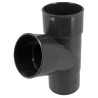 Culotte en TECHTAN®, Mâle-femelle à 67°30, pour tube de descente Ø 80, anthracite