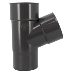 Culotte en TECHTAN®, Mâle-femelle à 67°30, pour tube de descente Ø 80, anthracite