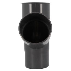 Culotte en TECHTAN®, Mâle-femelle à 67°30, pour tube de descente Ø 80, anthracite