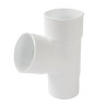 Culotte en TECHTAN®, Mâle-femelle à 67°30, pour tube de descente Ø 80, blanc