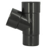 Culotte en TECHTAN®, Mâle-femelle à 67°30, pour tube de descente Ø 80, graphite