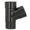 Culotte en TECHTAN®, Mâle-femelle à 67°30, pour tube de descente Ø 80, graphite