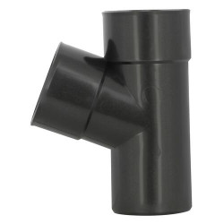 Culotte classique TECHTAN®, 67°30, Mâle-femelle, descente de gouttière Ø 80, graphite