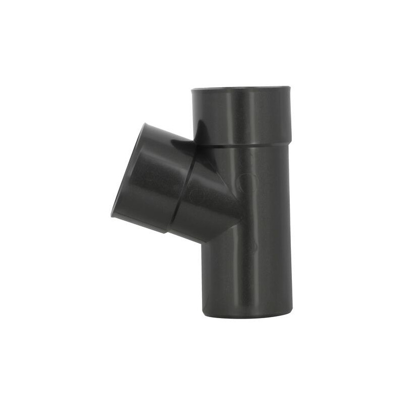 Culotte classique TECHTAN®, 67°30, Mâle-femelle, descente de gouttière Ø 80, graphite
