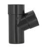 Culotte classique TECHTAN®, 67°30, Mâle-femelle, descente de gouttière Ø 80, graphite