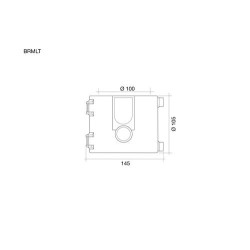Bride masse lourde acoustique Ø 100 mm
