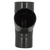 Culotte esthétique TECHTAN®, 67°30, Mâle-femelle, descente de gouttière Ø 100, graphite