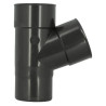 Culotte esthétique TECHTAN®, 67°30, Mâle-femelle, descente de gouttière Ø 100, graphite