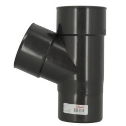Culotte esthétique TECHTAN®, 67°30, Mâle-femelle, descente de gouttière Ø 100, graphite