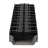 Caniveau bas CONNECTO®, grille invisible, A15, l. 100 int./130 ext., anthracite