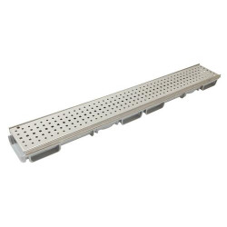 1m can773 bas l.130 feui.inox gr perforee a15 inox