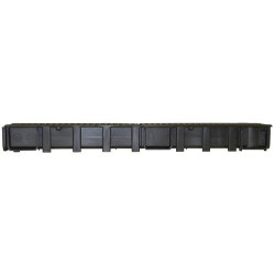 Caniveau haut CONNECTO® avec 2 grilles fonte, classe B125, l. 100 int./130 ext